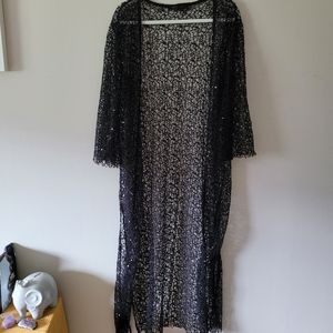 Dollskill Sequin Mesh Duster